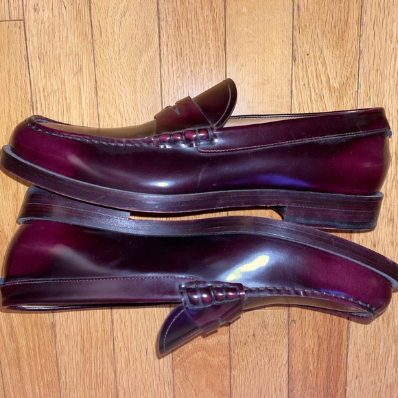 Brand New Men’s BOSS PENNY-TRIM LOAFERS IN BRUSH-OFF LEATHER - Picture 4 of 10